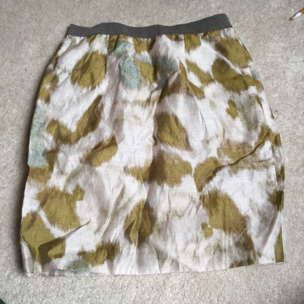 Loft dress skirt- gorgeous olive tan skirt